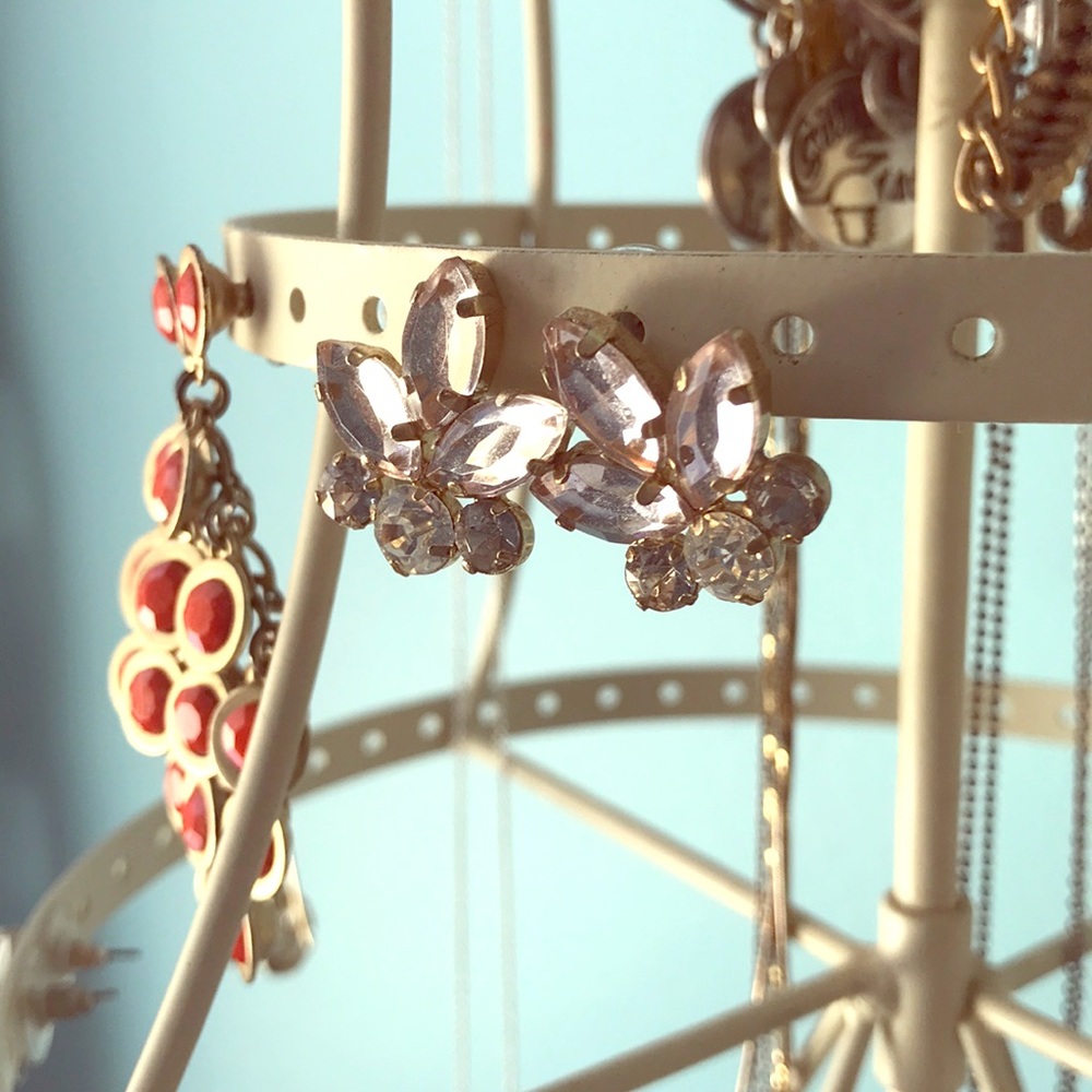 Pink earrings